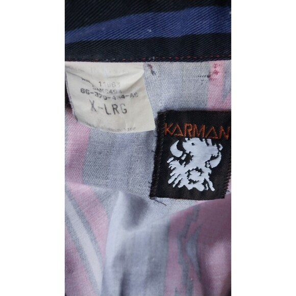 Vintage 90's Karman Western Aztech Shirt Mens XL  Long Sleeve Button Down - Picture 7 of 8